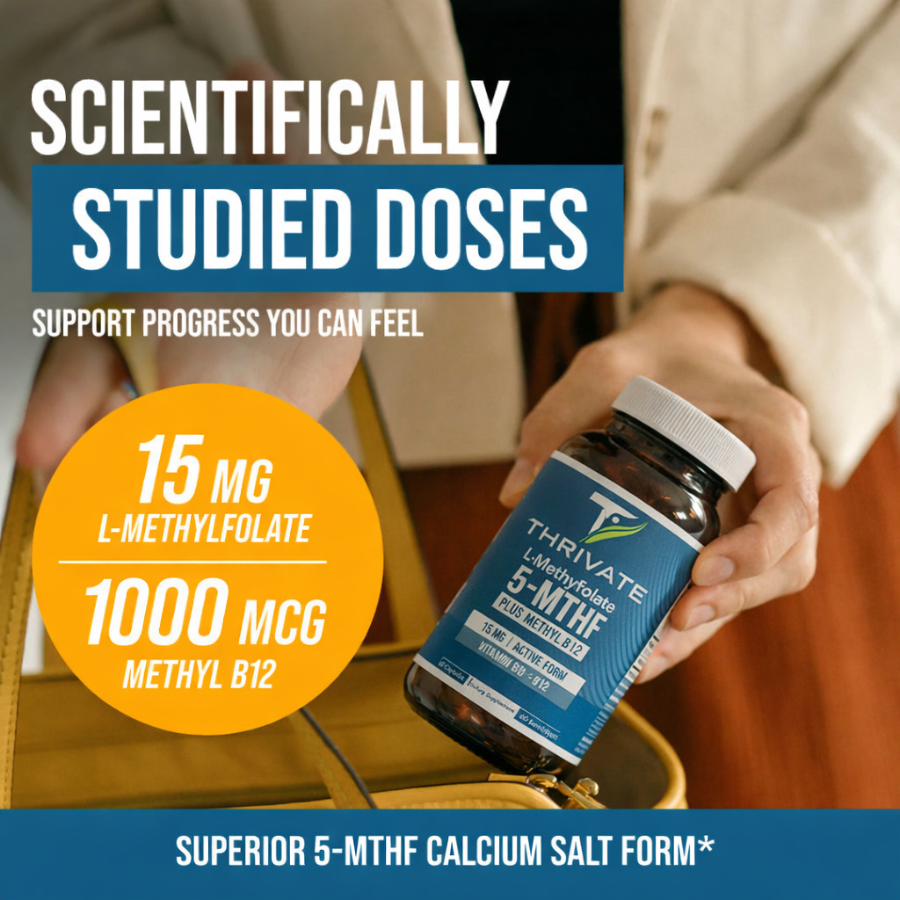 L-Methylfolate (15 mg) Plus Methyl B12 Capsules (Copy)