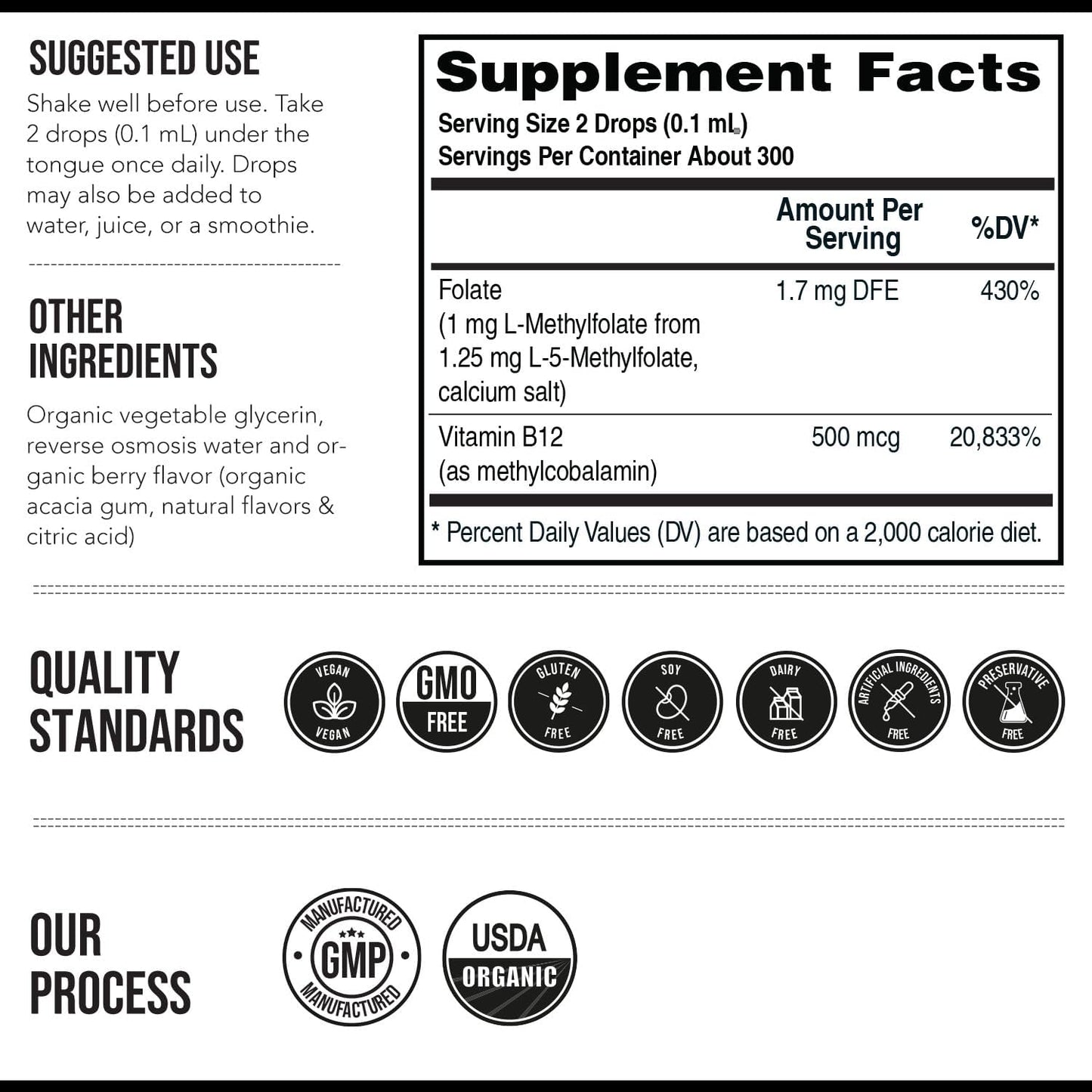 Methyl Folate Berry Liquid Boost
